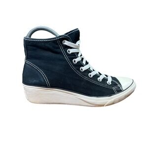 Converse Black White All Star‎ Chuck Taylor High Tops Platforms Womens Size 7.5
